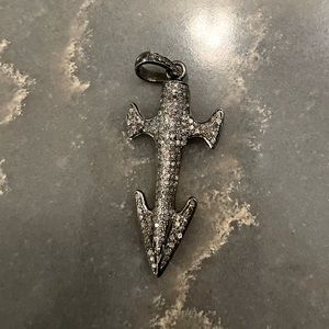 Diamond Anchor Charm